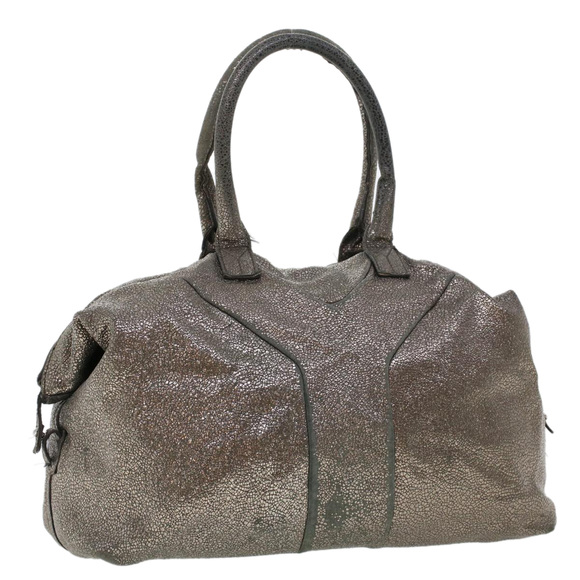 SAINT LAURENT Shoulder Bag Canvas Gray 208314 Auth 42721 - Picture 1 of 16